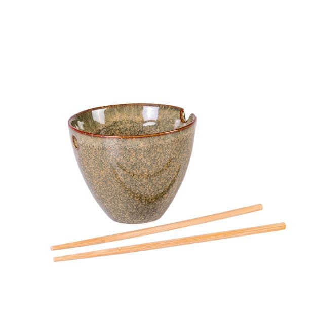 Casa CASSIS NOODLE BOWL+CHOPST 3COL