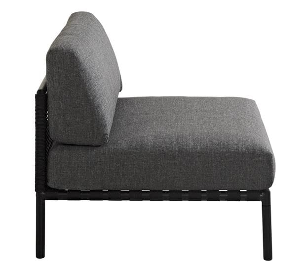 JUMBO Lounge chair black H 61 x W 87 x D 87 cm - best price from Maltashopper.com CS629412