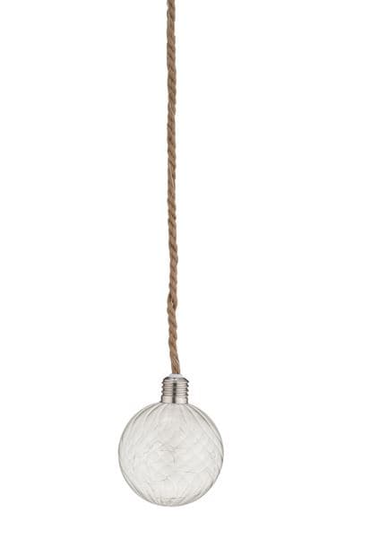 Casa BLOXEM Decorative ball with 20 transparent LED lights, Ø 15 cm
