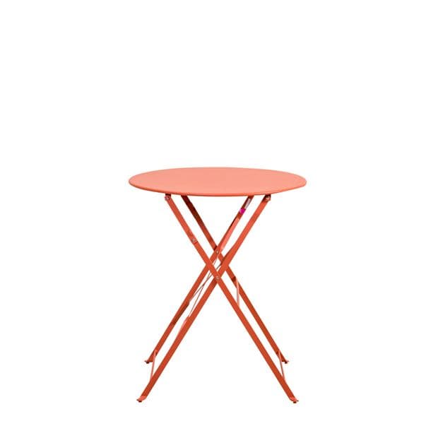 IMPERIAL Coral red bistro table H 71 cm - Ø 60 cm - best price from Maltashopper.com CS652645