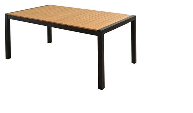 Casa MATILDA Extendable black table H 75 x W 189 x D 100 cm