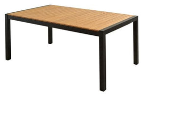 MATILDA Extendable black table H 75 x W 189 x D 100 cm - Premium Garden tables from Casa - Just €958.99! Shop now at Maltashopper.com