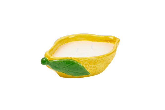 CITRONELLA Lemon candle yellow
