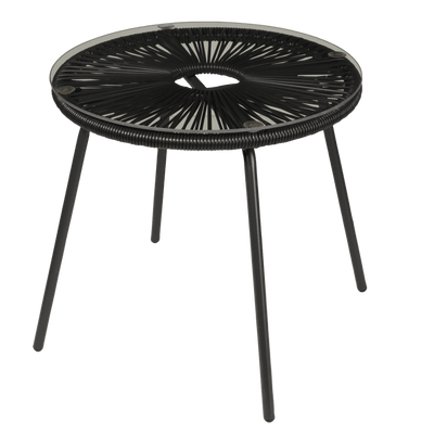 ACAPULCO Black lounge table - best price from Maltashopper.com CS689094