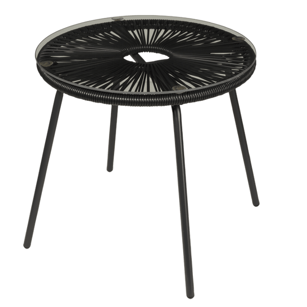 ACAPULCO LOUNGE TABLE Ø45 BLAC