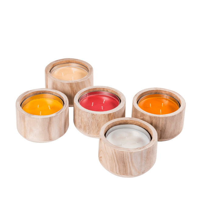 CITRONELLA WOOD Outdoor candle, sand colour - best price from Maltashopper.com CS662494-SAND