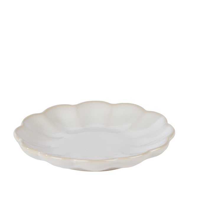 Casa DAHLIA White plate , Ø 11,5 cm