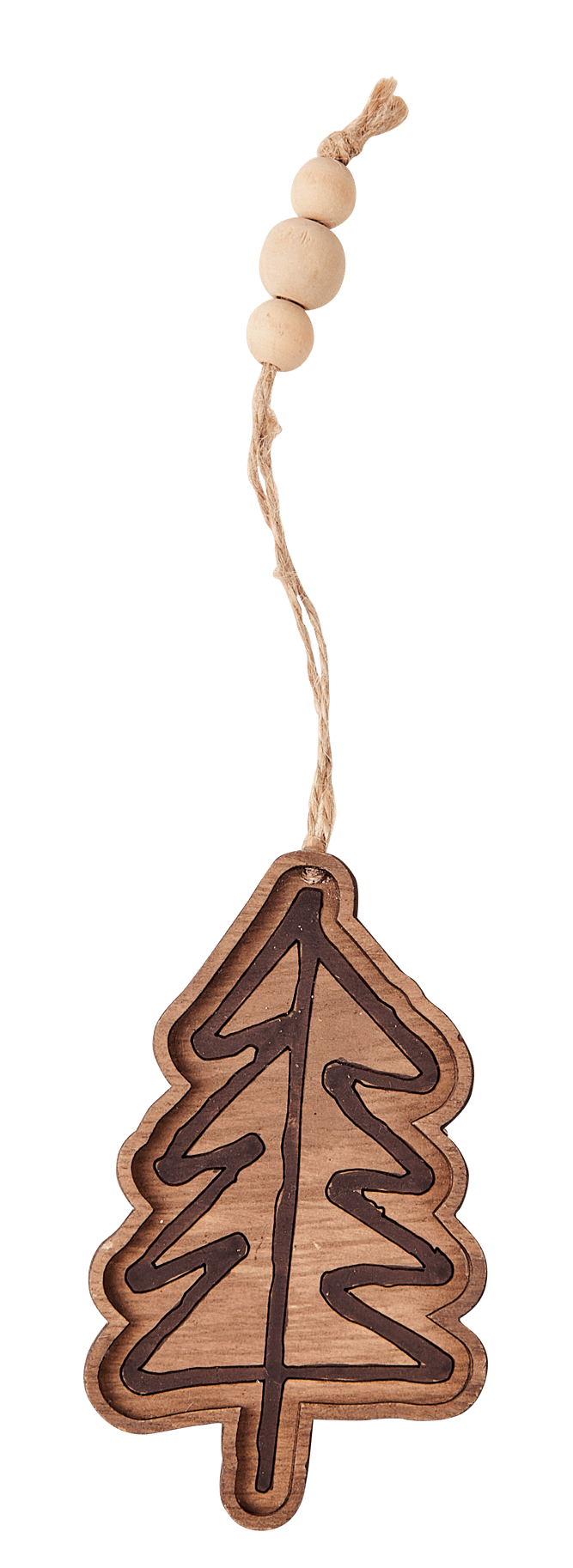 WOODROW Deco to hang brown W 6 x L 10 x D 0,5 cm - best price from Maltashopper.com CS677089