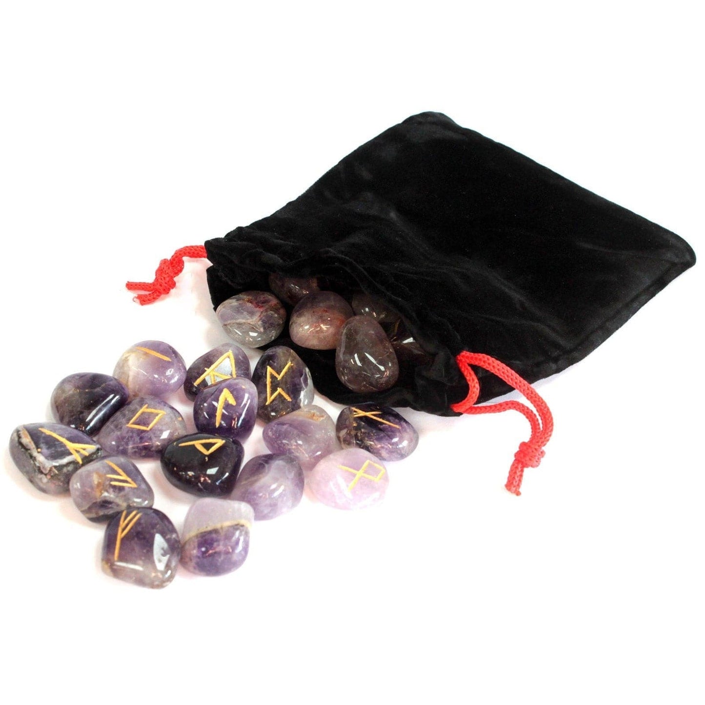 Indian Runes in Pouch - Amethyst - best price from Maltashopper.com RUNE-35