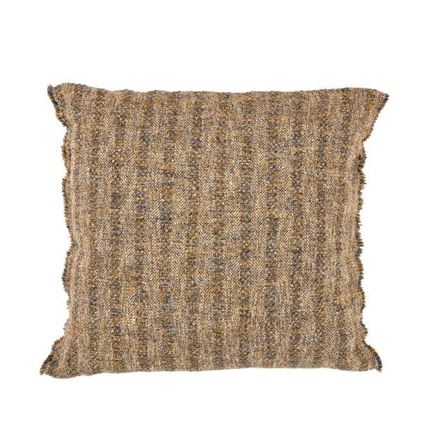 LUCIEN Light brown cushion W 50 x L 50 cm - best price from Maltashopper.com CS664825