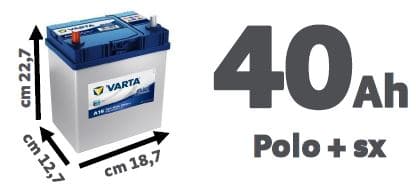 Bricocenter VARTA BLUE DYNAMIC BATTERY 40 AH LEFT POLE -