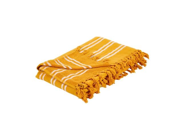 Casa PLAYA Beach towel ocher W 145 x L 180 cm