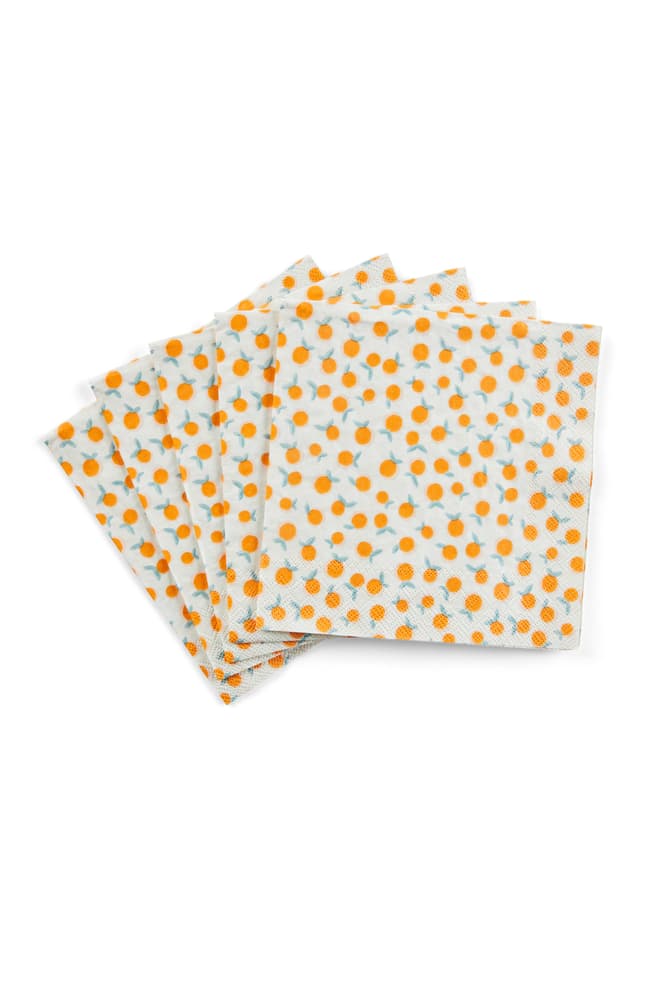 SINA Set of 20 orange napkins