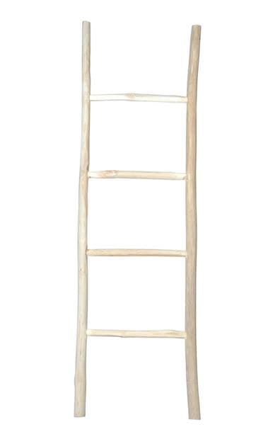 TEAK Natural ladder H 150 x W 45 x D 4 cm - best price from Maltashopper.com CS643468
