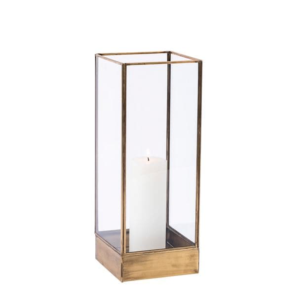 Casa BRASS Golden lantern H 40 x W 15 x D 15 cm