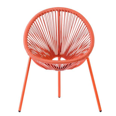 ACAPULCO Coral red children's chair H 56 x W 43 x D 42 cm - best price from Maltashopper.com CS652981