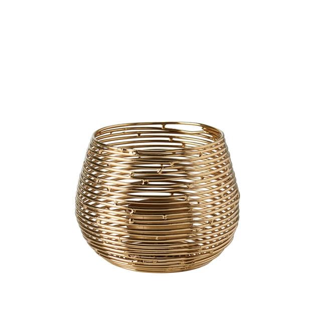 GOLDINA Partylight golden H 9 cm - Ø 9 cm - Ø 8,5 cm - best price from Maltashopper.com CS656719