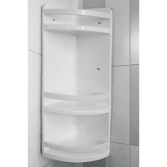 CORNER SHOWER ACCESSORY LARGE SCREWS POLYPROPYLENE WHITE - best price from Maltashopper.com BR430007796