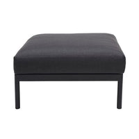 HANNA Lounge footstool black, natural H 25.7 x W 73.8 x L 77.2 cm - best price from Maltashopper.com CS668486