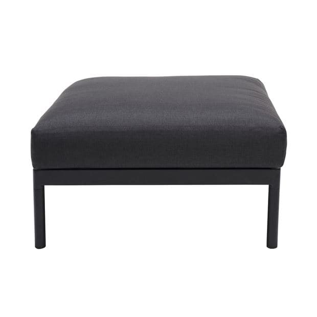 HANNA Lounge footstool black, natural H 25.7 x W 73.8 x L 77.2 cm - best price from Maltashopper.com CS668486