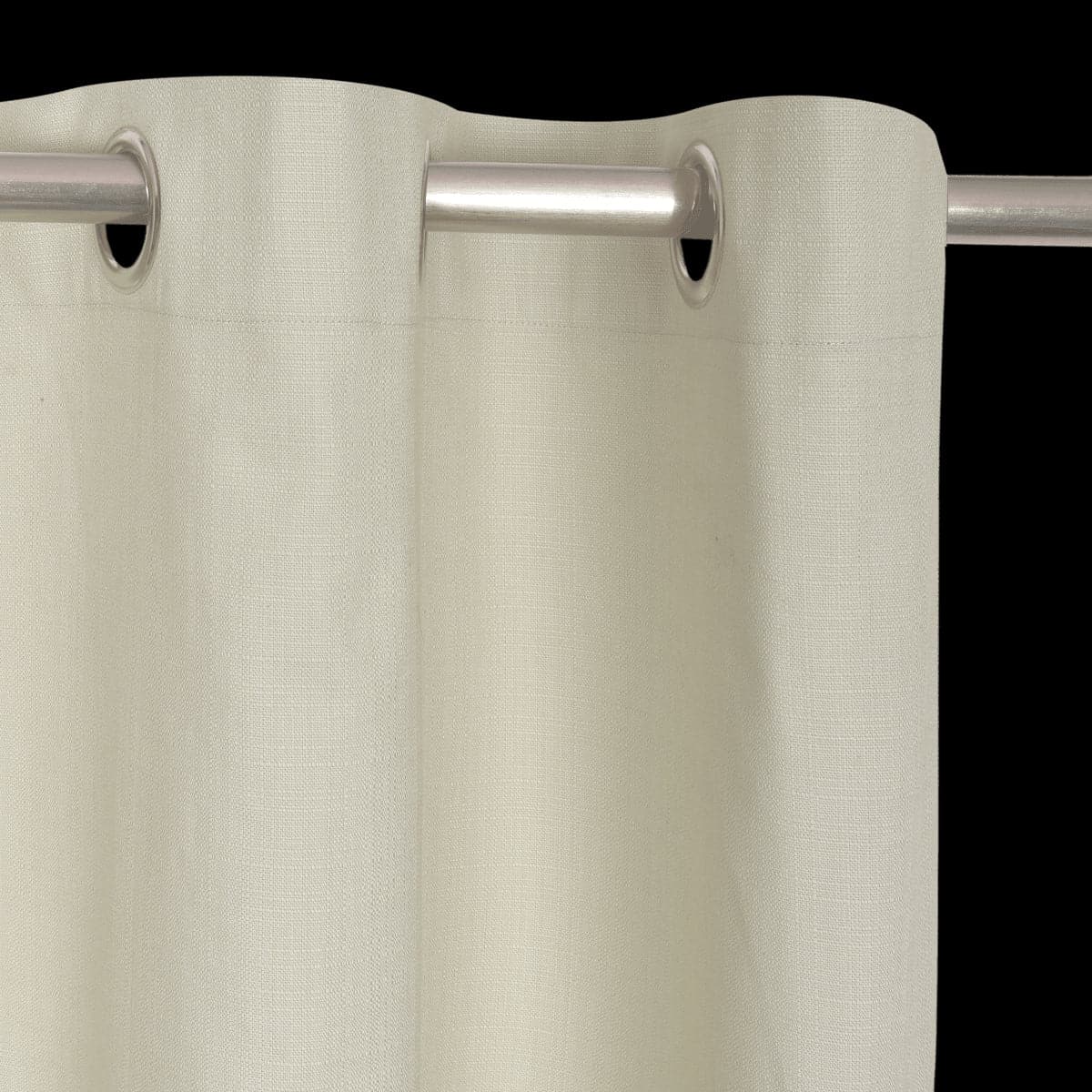 LEYA ECRU OPAQUE CURTAIN 140X280 CM ORGANIC COTTON WITH EYELETS - best price from Maltashopper.com BR480009558