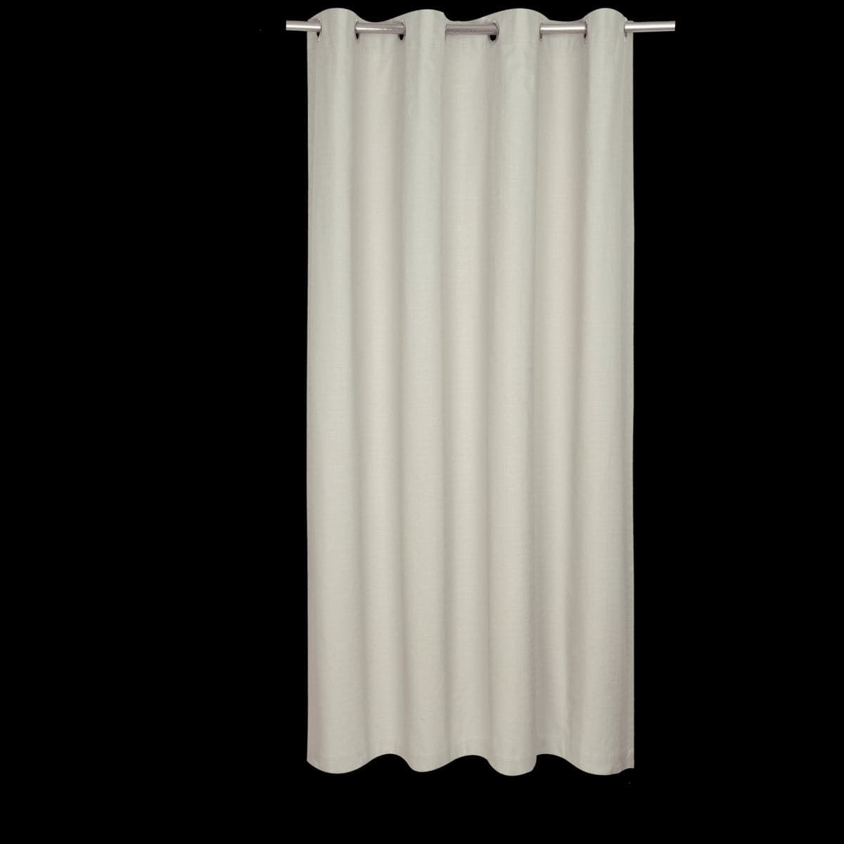 LEYA ECRU OPAQUE CURTAIN 140X280 CM ORGANIC COTTON WITH EYELETS - best price from Maltashopper.com BR480009558