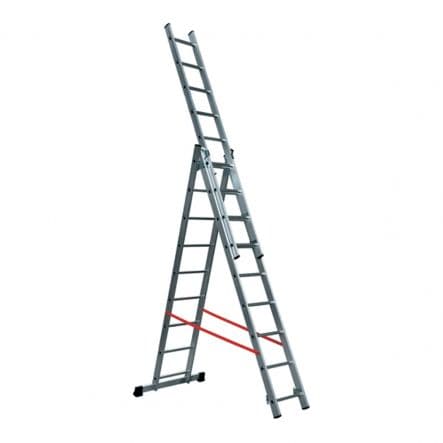 GIERRE ALUMINIUM EXTENSION LADDER 3X9 STEPS, FOR WORK UP TO 6.2 M - best price from Maltashopper.com BR450000603