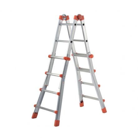 4+4 ALUMINIUM TELESCOPIC LADDER 150KG