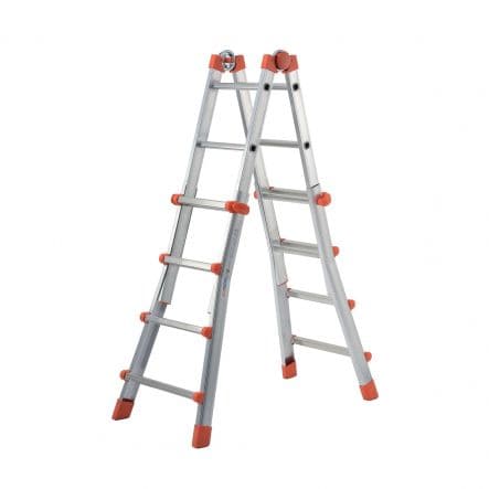 4+4 ALUMINIUM TELESCOPIC LADDER 150KG