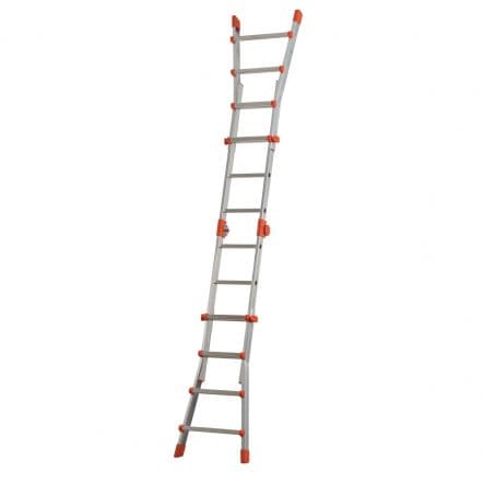 4+4 ALUMINIUM TELESCOPIC LADDER 150KG