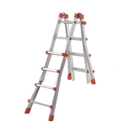 4+4 ALUMINIUM TELESCOPIC LADDER 150KG