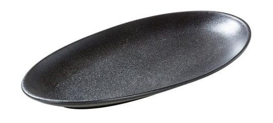 MAGMA Black oval plate W 29.8 x L 17 cm - best price from Maltashopper.com CS631659