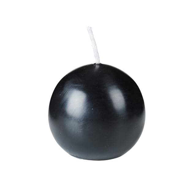 BOLA Black spherical candleØ 6 cm - best price from Maltashopper.com CS657909