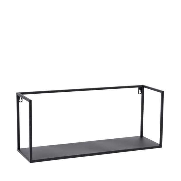 SHORP Black hanging shelf H 25 x W 60 x D 18 cm - best price from Maltashopper.com CS635481