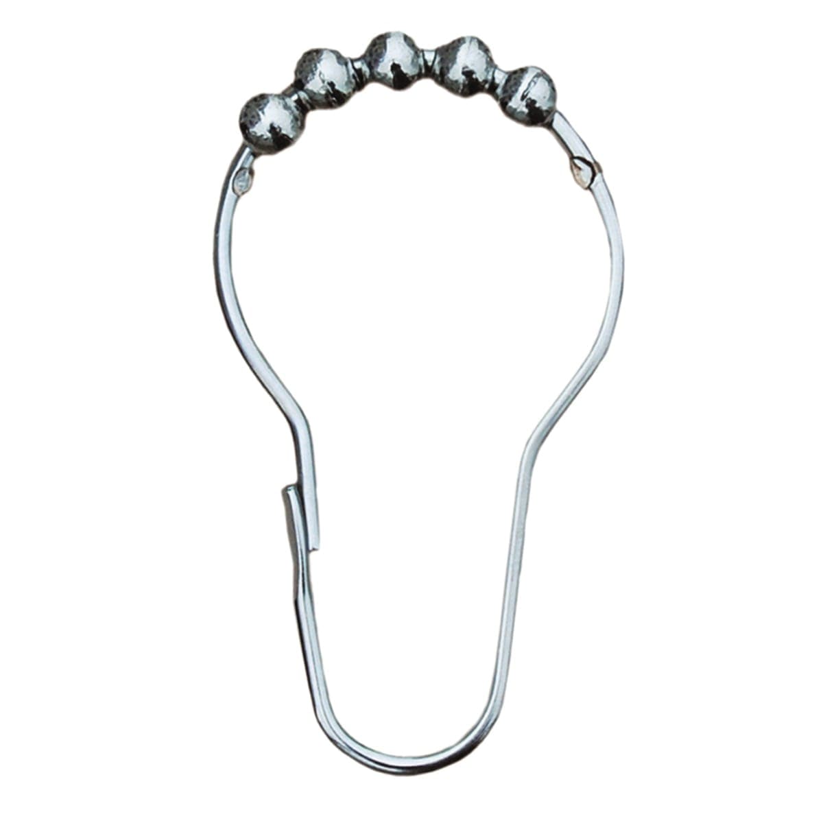 12 SHOWER CURTAIN RINGS WITH STAINLESS STEEL TWEEZERS - best price from Maltashopper.com BR430001904