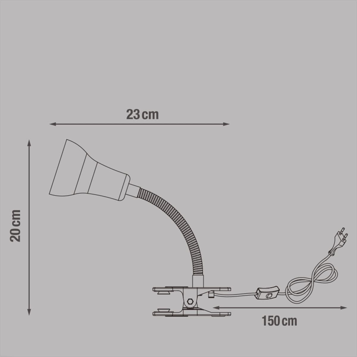 STUDIO LAMP SALTA METAL WHITE H20 GU10=35W - best price from Maltashopper.com BR420000935