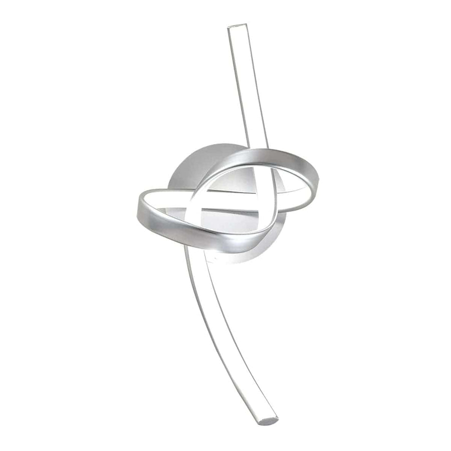 Bricocenter KILEY ALUMINIUM WALL LAMP SILVER 40X20CM LED 12W NATURAL LIGHT