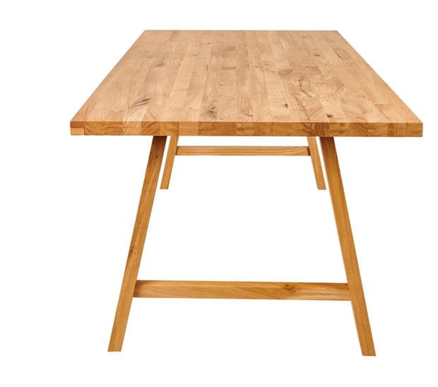 NEW OAK Natural tabletop H 4 x W 95 x L 200 cm