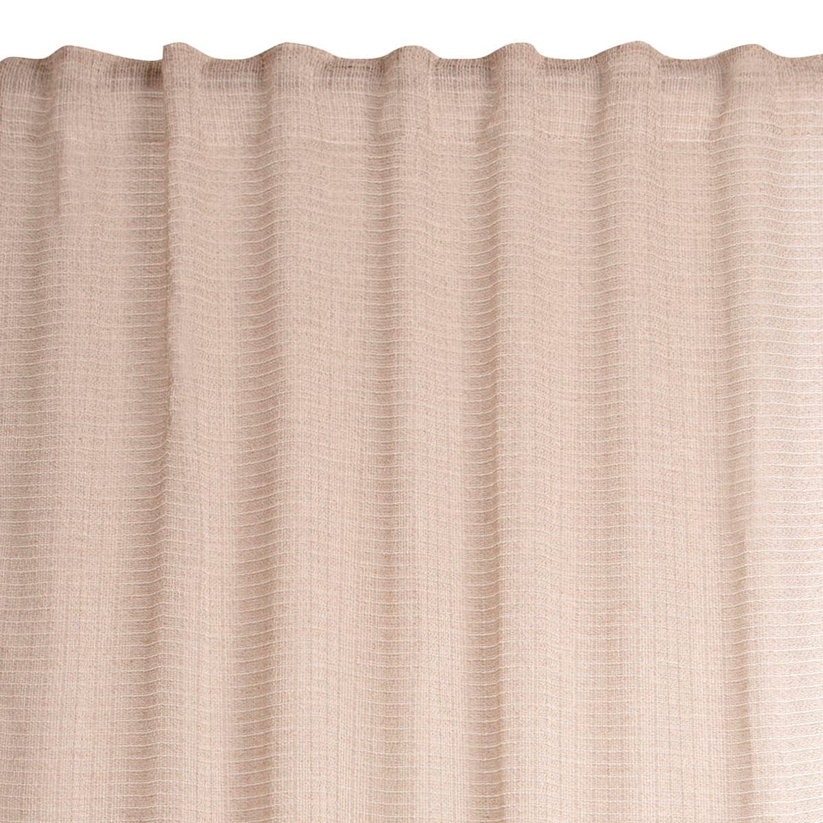APOLINE DOVE GREY FILTER CURTAIN140X280CM WEBBING AND CONCEALED HANGING LOOP