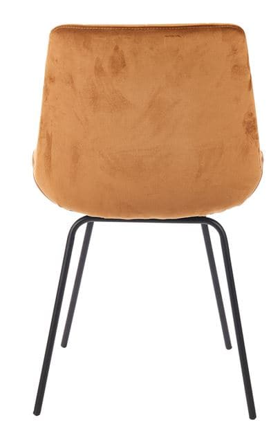 SILKA Table chair black, brown H 84 x W 52 x D 52 cm - best price from Maltashopper.com CS608811