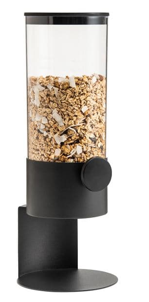 SIRIAL Black cereal dispenser H 39.5 cm - Ø 15 cm - best price from Maltashopper.com CS647066