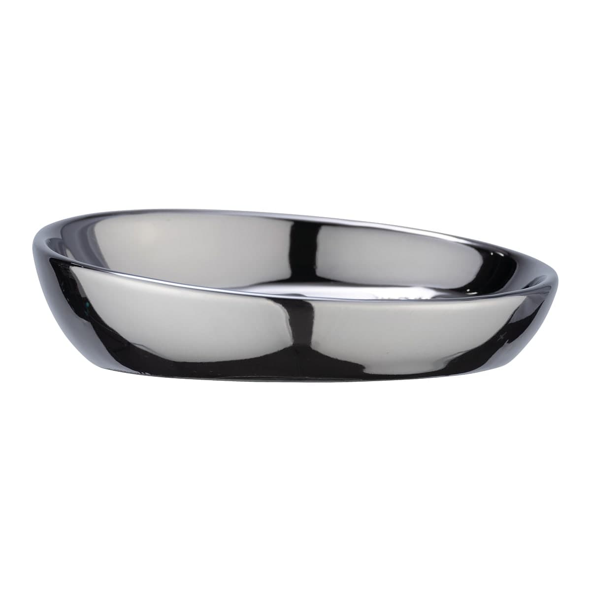 Bricocenter SOAP DISH SERIES BADI CERAMIC CHROME