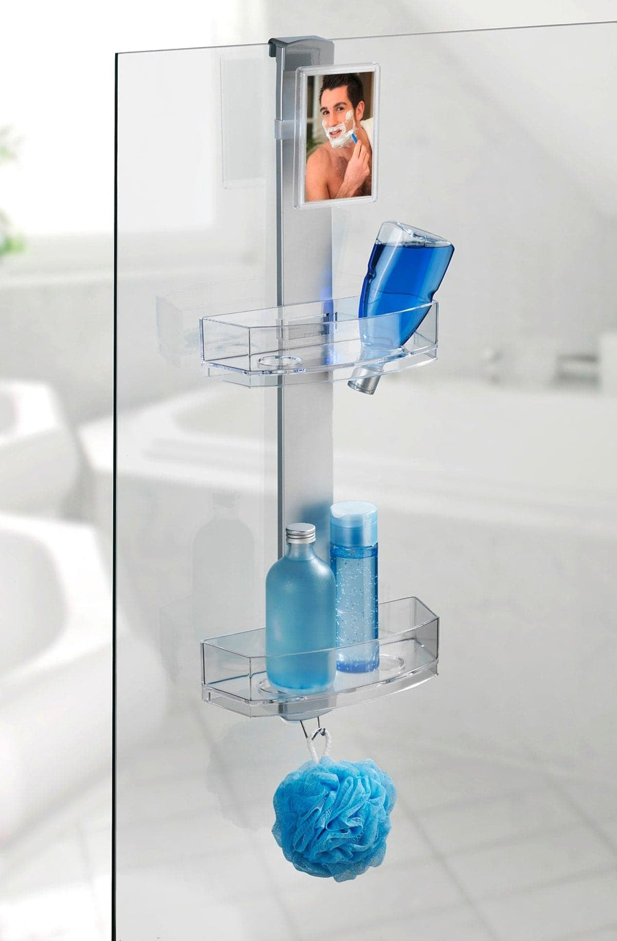 SHOWER HOLDER WITH ANTI-FOG MIRROR - PREMIUM - best price from Maltashopper.com BR430007790
