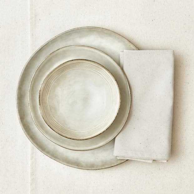 RECYCLE Antique white napkin W 43 x L 43 cm - best price from Maltashopper.com CS646219