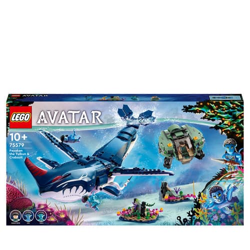 LEGO Avatar: The Way of Water Payakan The Tulkun & Crabsuit with Whale-Like Sea Animal Creature Figure