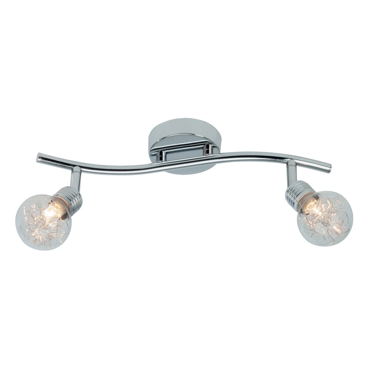 BULB METAL SPOTLIGHTS CHROME 2XG9=33W - best price from Maltashopper.com BR420002680