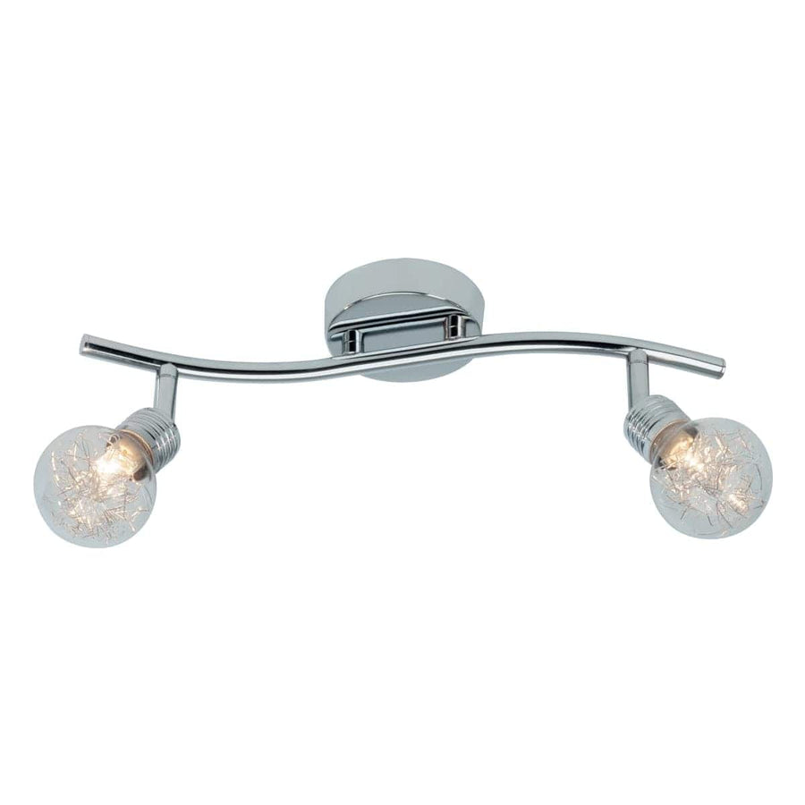 Bricocenter BULB METAL SPOTLIGHTS CHROME 2XG9=33W