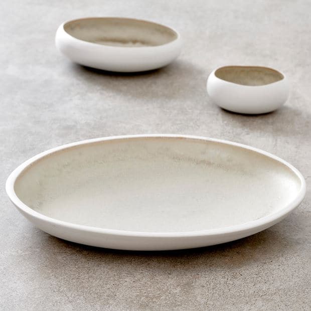 NORDIC White plate H 4,2 cm - Ø 35,4 cm - best price from Maltashopper.com CS632695