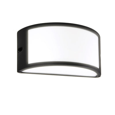 SILVIA WALL LIGHT ALUMINIUM BLACK 13.2X24.9X11.8 CM E27=60W IP44 - best price from Maltashopper.com BR420006334