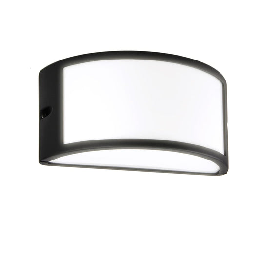 SILVIA WALL LIGHT ALUMINIUM BLACK 13.2X24.9X11.8 CM E27=60W IP44 - best price from Maltashopper.com BR420006334